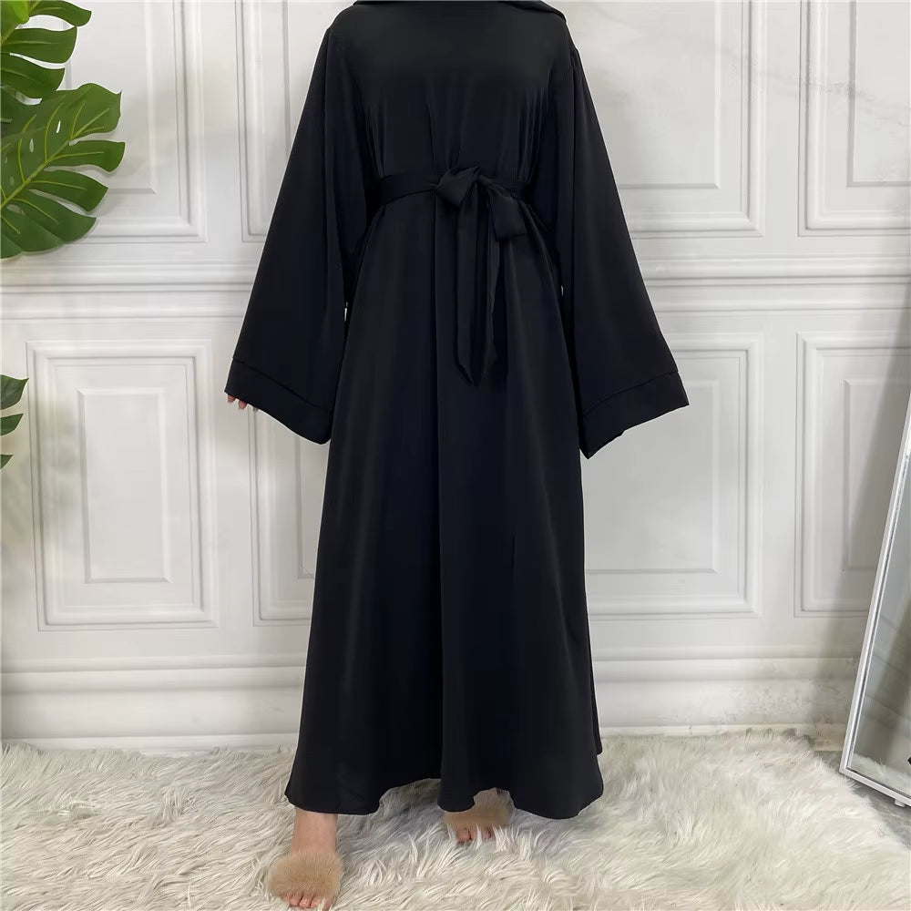 Luxury Turkish-Style Abaya for Women – Modest Ramadan Maxi Kaftan Dress