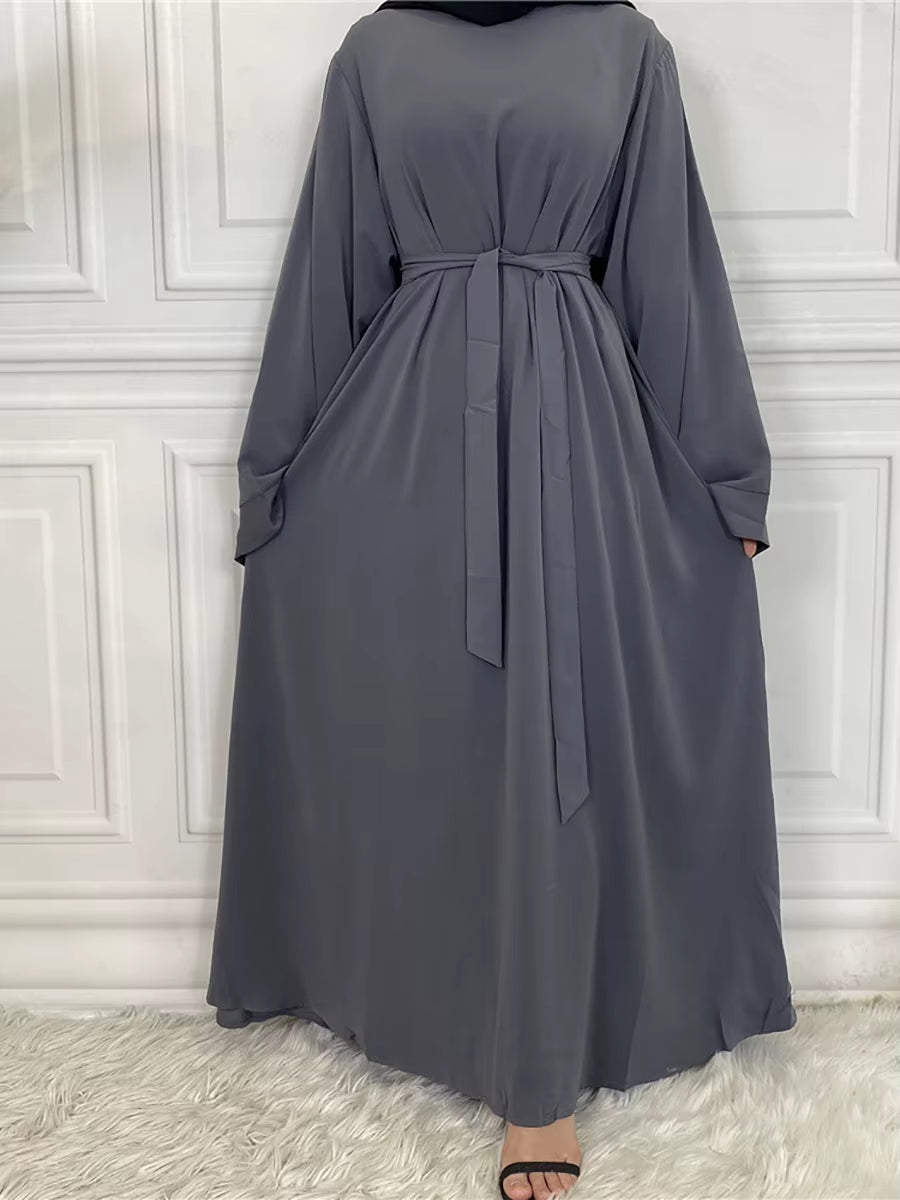 Luxury Turkish-Style Abaya for Women – Modest Ramadan Maxi Kaftan Dress
