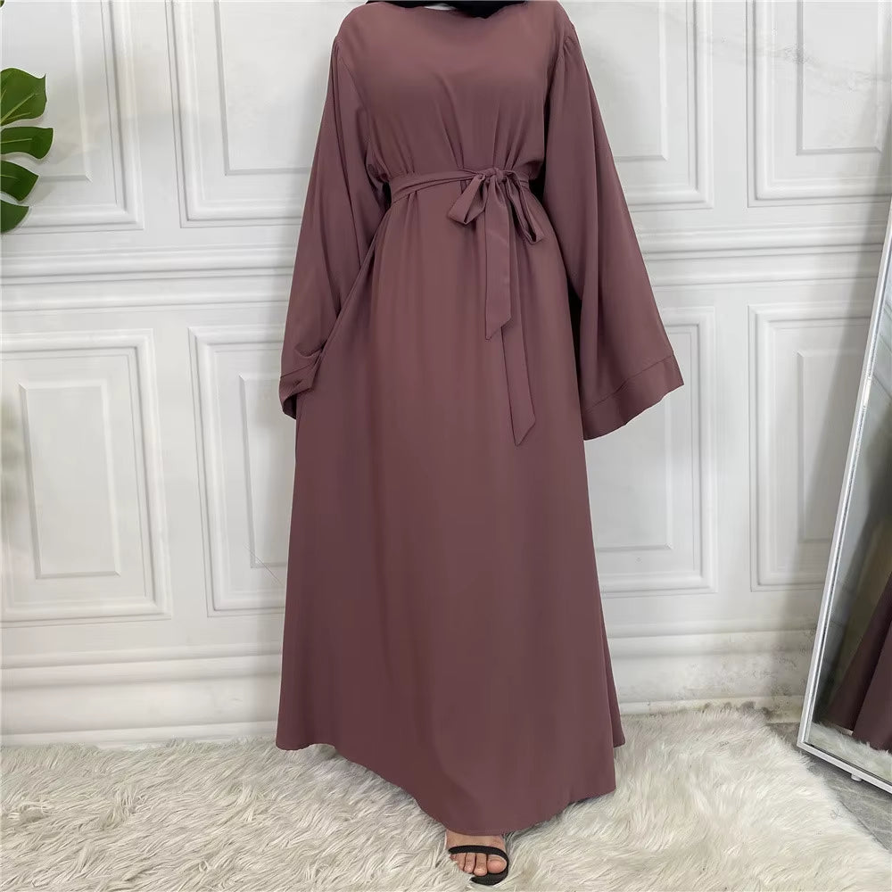 Luxury Turkish-Style Abaya for Women – Modest Ramadan Maxi Kaftan Dress