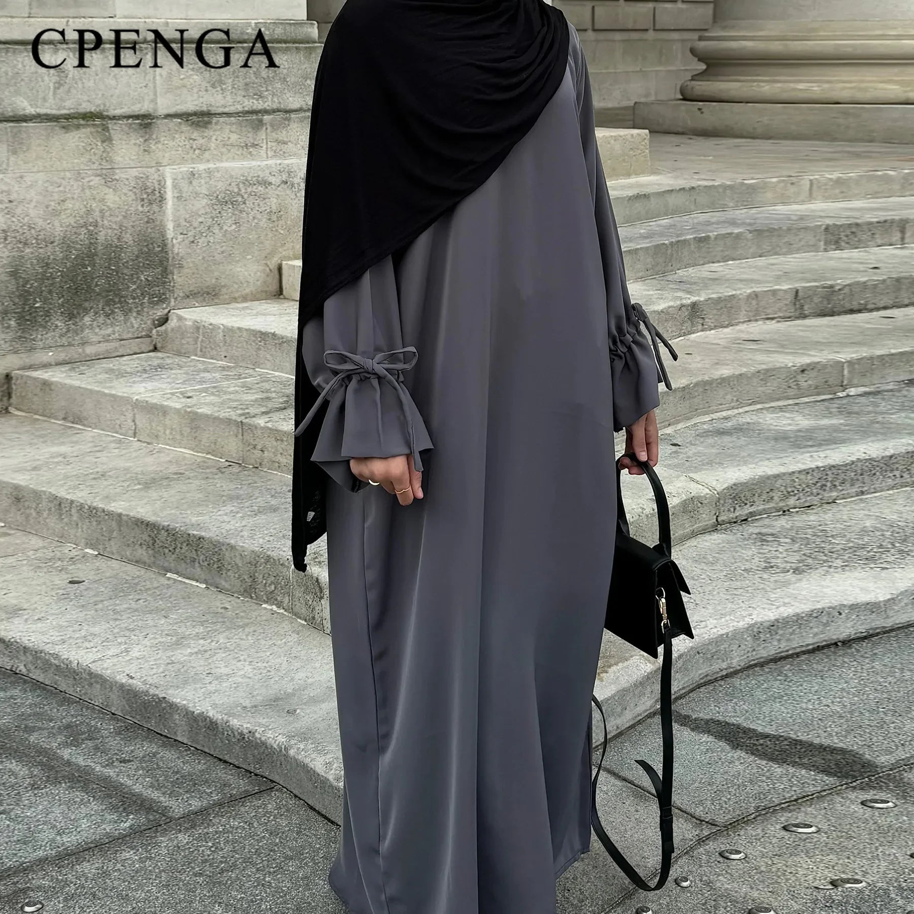 Elegant Ramadan Abaya for Muslim Women - Modest Dubai Style Dress 2025, Perfect for Islamic Events and Church Gatherings