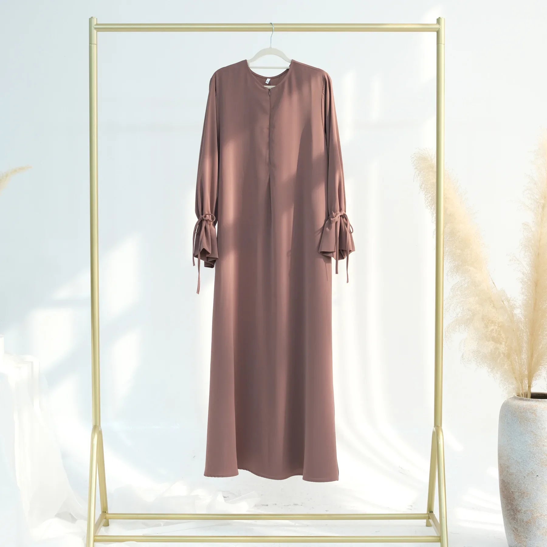 Elegant Ramadan Abaya for Muslim Women - Modest Dubai Style Dress 2025, Perfect for Islamic Events and Church Gatherings