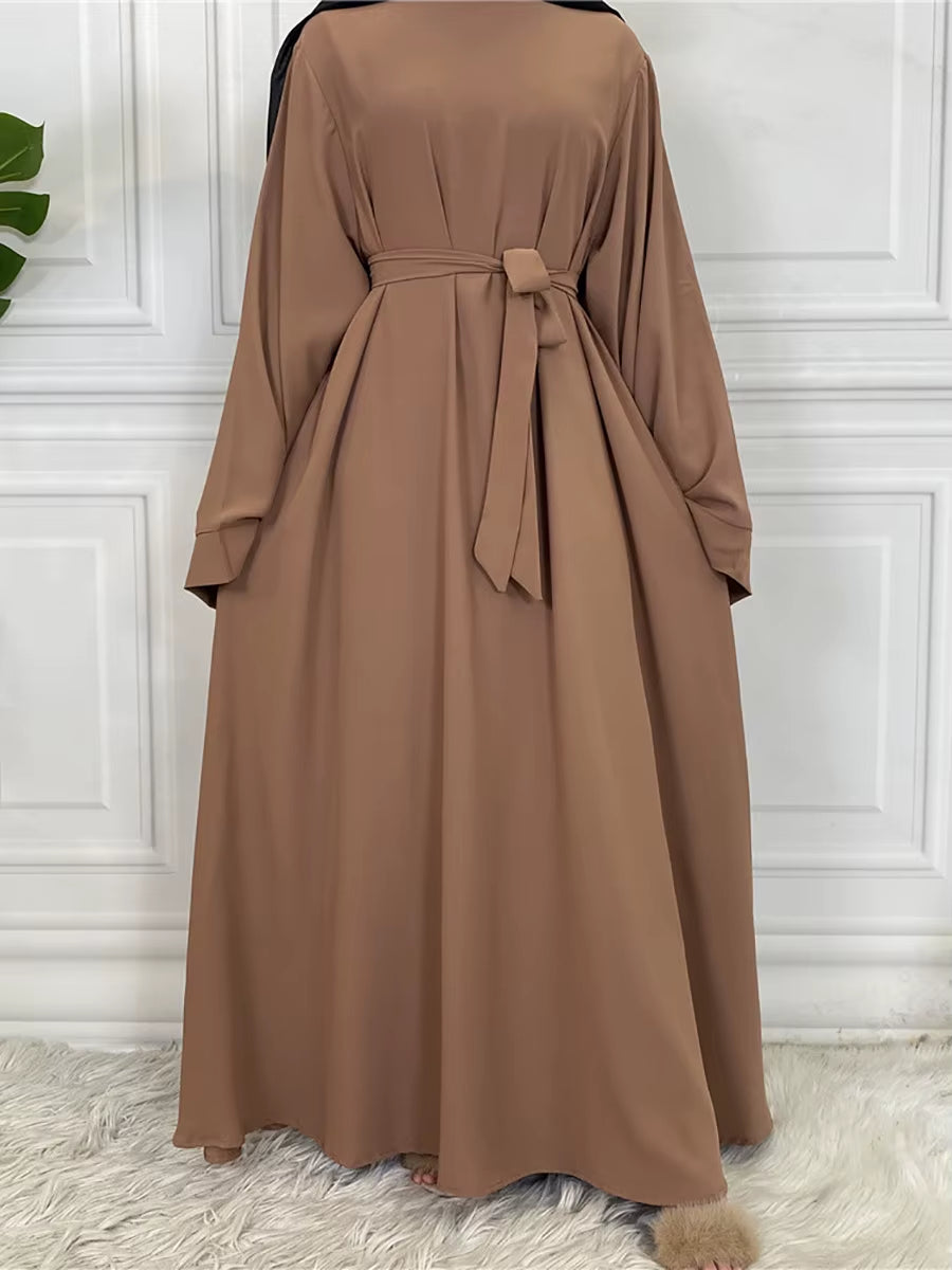 Luxury Turkish-Style Abaya for Women – Modest Ramadan Maxi Kaftan Dress