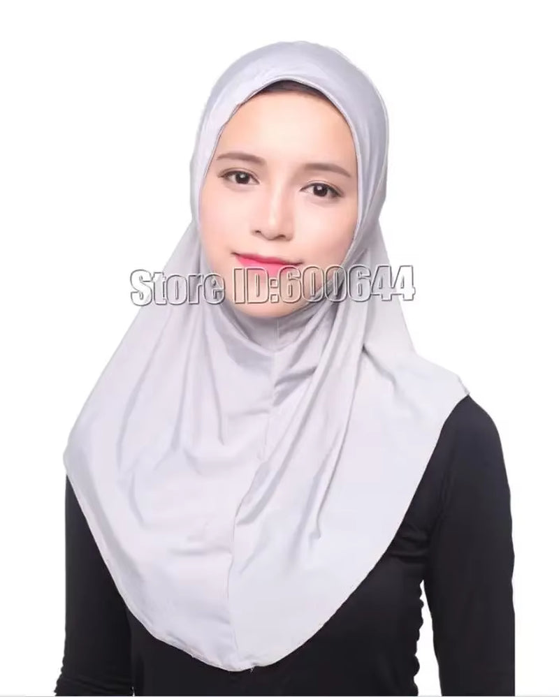 Elegant Floral Ice Silk Hijab for Women - Stylish Muslim Scarf & Arab Shawl