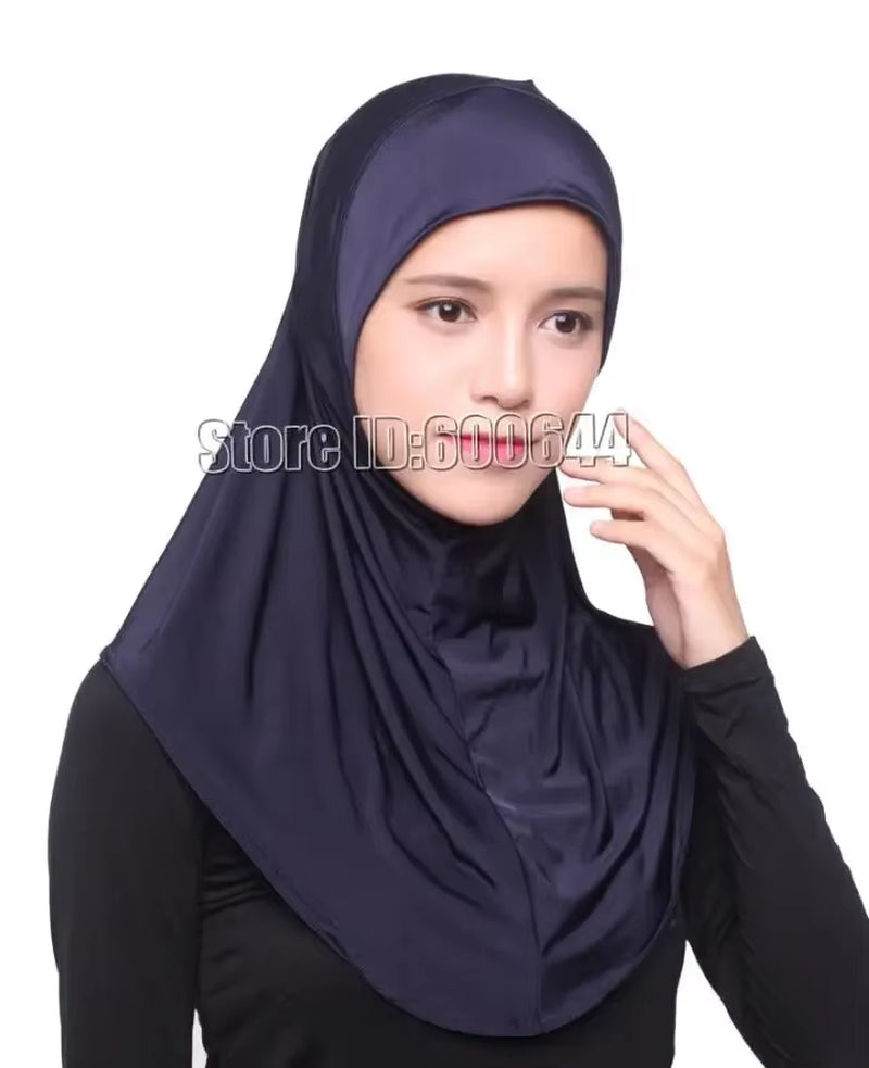 Elegant Floral Ice Silk Hijab for Women - Stylish Muslim Scarf & Arab Shawl