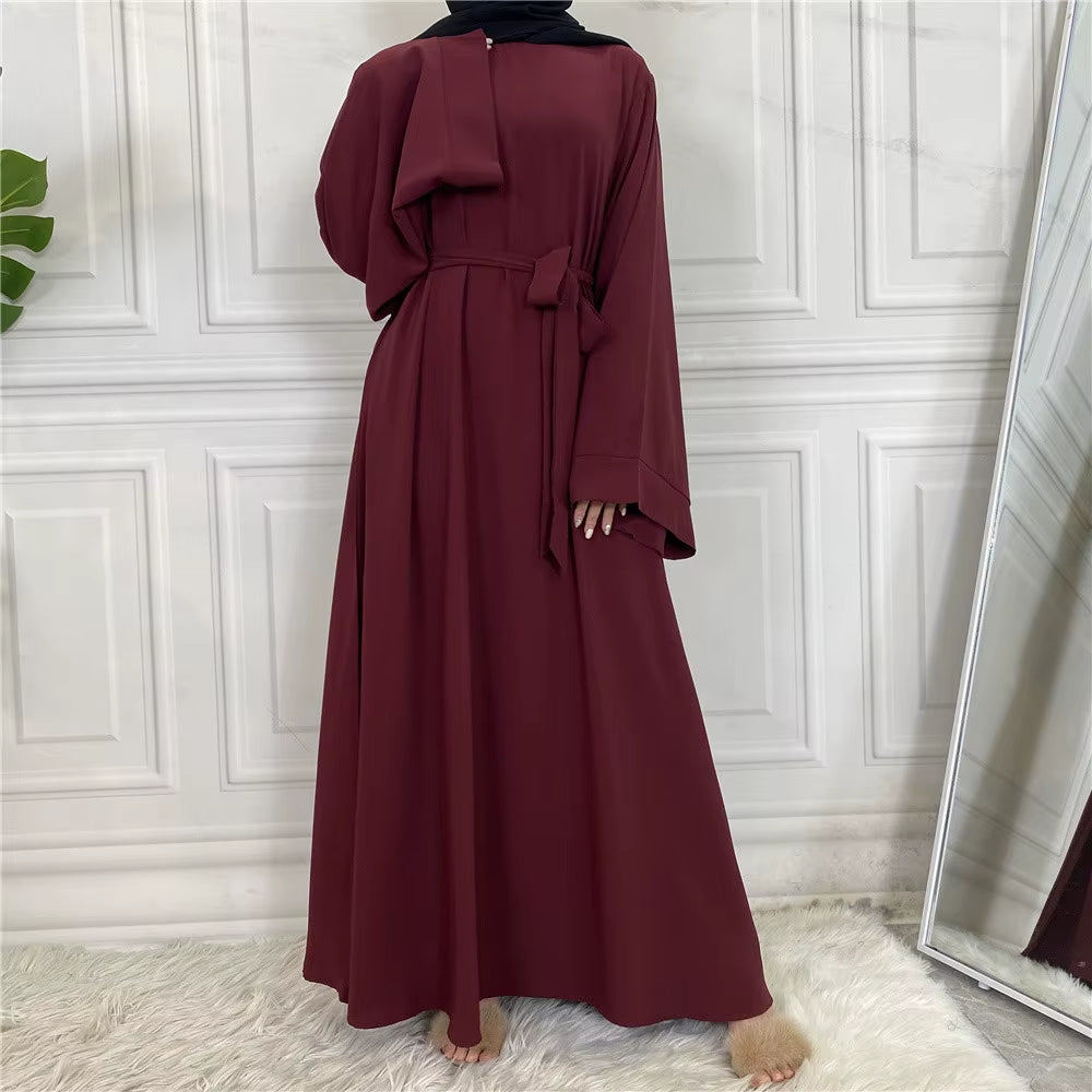 Luxury Turkish-Style Abaya for Women – Modest Ramadan Maxi Kaftan Dress