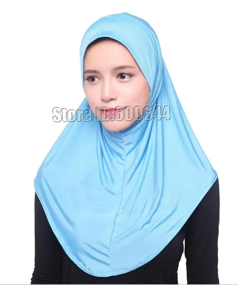 Elegant Floral Ice Silk Hijab for Women - Stylish Muslim Scarf & Arab Shawl